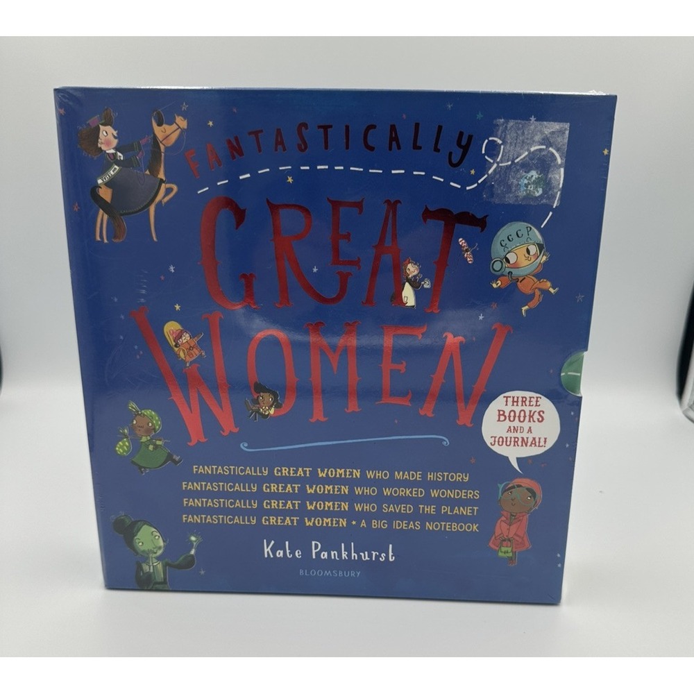 Fantastically Great Women NEW 3 Books and a Journal by Kate Pankhurst Boxed Set
